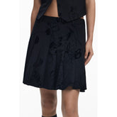Jupe Desigual noire en polyester pour femme