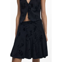 Jupe Desigual noire en polyester pour femme