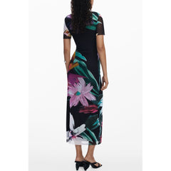 Desigual Schwarzes Polyester-Damenkleid