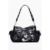 Desigual Schwarze Polyethylen-Damenhandtasche