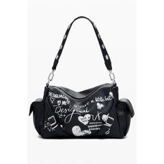 Desigual Schwarze Polyethylen-Damenhandtasche
