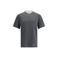 T-shirt en soie Brunello Cucinelli