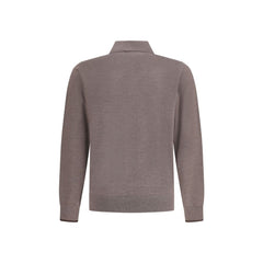 Cruna Knitted Long Sleeved Polo Shirt