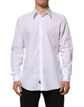 Chemise habillée Dolce & Gabbana MARTINI en coton blanc pour homme