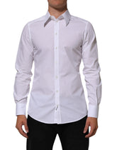 Chemise habillée Dolce & Gabbana MARTINI en coton blanc pour homme