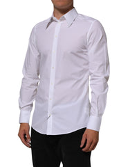 Chemise habillée Dolce & Gabbana MARTINI en coton blanc pour homme