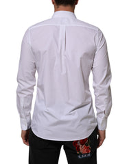 Chemise habillée Dolce & Gabbana MARTINI en coton blanc pour homme