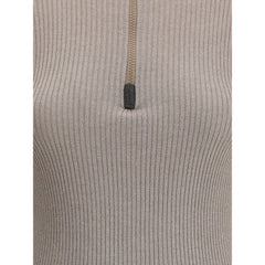 Haut à col montant zippé Brunello Cucinelli