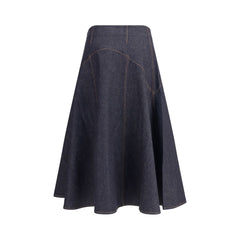 Jacquemus Denim midi Skirt