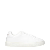 Versace White Leather Low Tops