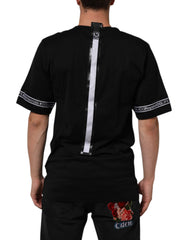 T-shirt Dolce & Gabbana noir DGRoyals en coton pour homme, col rond, taille IT