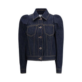 Alexander McQueen Jeansjacke mit spitzen Schultern