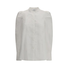 Chemise blanche Alexander McQueen à col mandarin