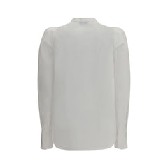 Chemise blanche Alexander McQueen à col mandarin