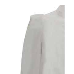 Chemise blanche Alexander McQueen à col mandarin