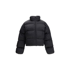 Balenciaga Cropped Puffer Jacket mit Logo-Motiv