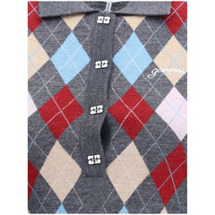 Ganni Polo-Pullover mit Print