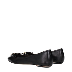 Chloé Black Leather Ballet Flats