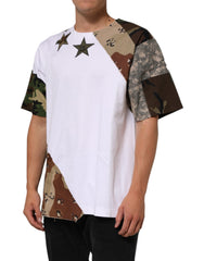T-shirt homme Dolce & Gabbana en coton à imprimé camouflage blanc