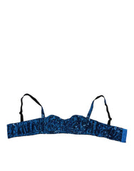 Soutien-gorge balconnet à sequins bleus Dolce & Gabbana