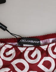 Dolce & Gabbana Bordeaux DG Logo Slip Bottom Slip Unterwäsche