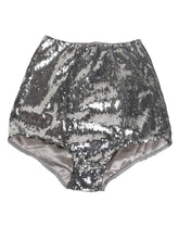 Culotte gainante Dolce & Gabbana en nylon argenté à sequins