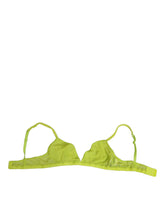 Soutien-gorge souple en nylon jaune et vert Dolce & Gabbana