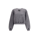 Sweat-shirt à col rond Alexander Wang avec logo en relief