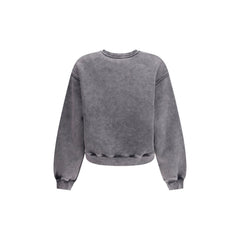Sweat-shirt à col rond Alexander Wang avec logo en relief