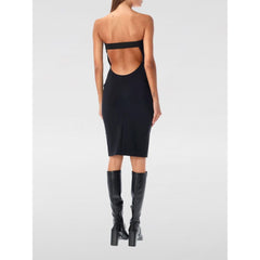 Coperni Schwarzes Baumwollkleid