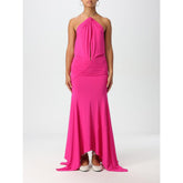 Das Attico Fuchsia Jerseykleid