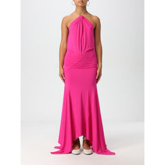 Das Attico Fuchsia Jerseykleid
