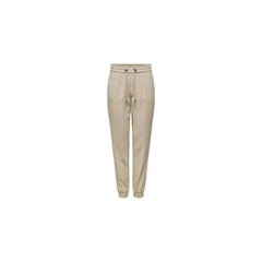 Nur beige Viskosehose