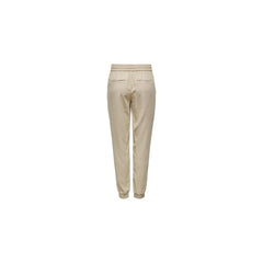 Nur beige Viskosehose