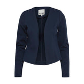 Blazer bleu en polyester ICHI