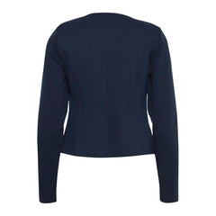 ICHI Blazer aus blauem Polyester