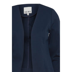 ICHI Blazer aus blauem Polyester