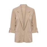 Nur beige Viskoseblazer