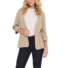 Nur beige Viskoseblazer