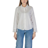 Blouse blanche en coton Jacqueline De Yong