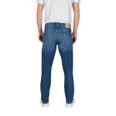 Replay Blue Cotton Slim Fit Jean