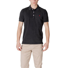 Polo en coton noir Replay