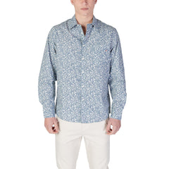 Chemise en coton bleu clair Replay