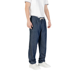 Pantalon en coton bleu Replay