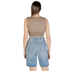 Nur braunes Viskose-Oberteil