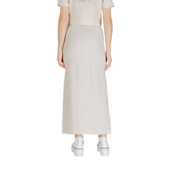 Jupe bicolore en viscose Jacqueline De Yong