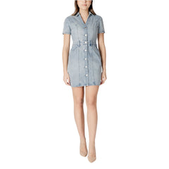 Morgan De Toi Midi en coton bleu