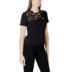 T-shirt en coton noir Morgan De Toi