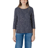 T-shirt à manches longues Street One en viscose bleue