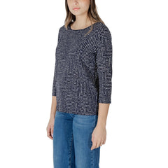 Street One Langarmshirt aus blauer Viskose